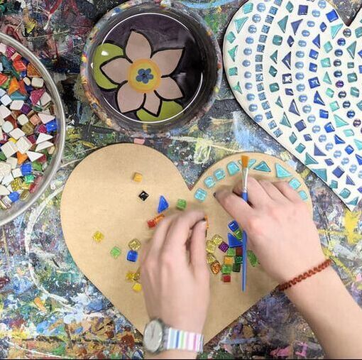 mosaics, mosaic art, glass art, mosaic tutorial