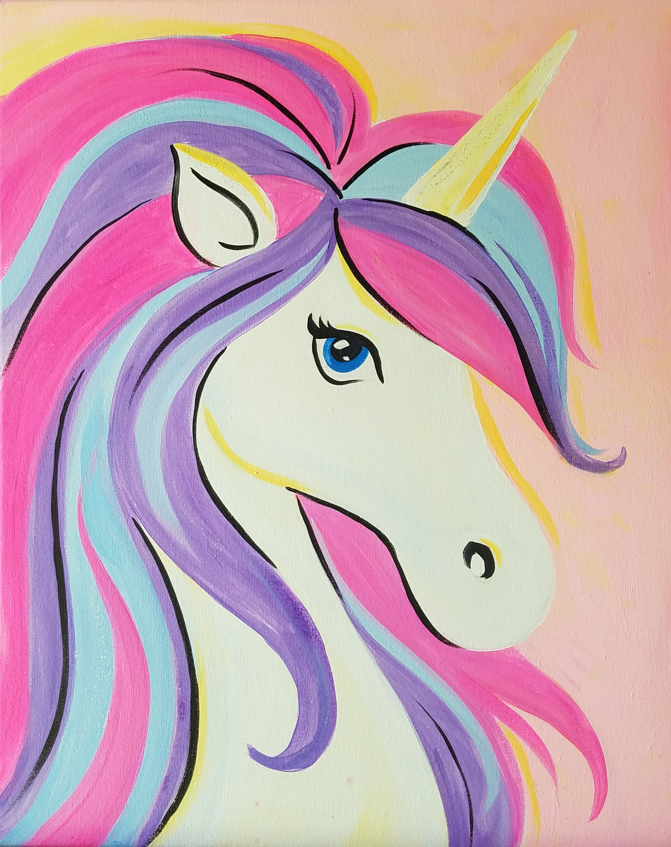 Unicorn Canvas Paint Art Kit