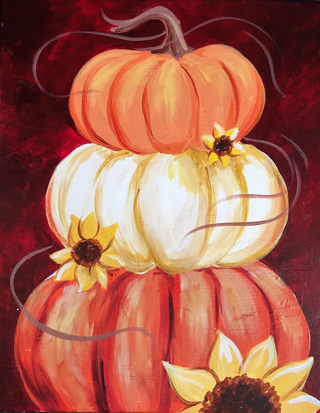 Stacked Pumpkins Canvas & Sign Painting