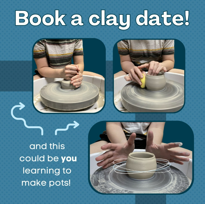 pottery wheel, clay wheel, clay class, wheel class, pottery wheel class, pottery wheel date, clay date, clay class